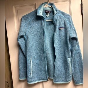 Patagonia Light Blue Fleece zip-up Jacket Patagonia better sweater